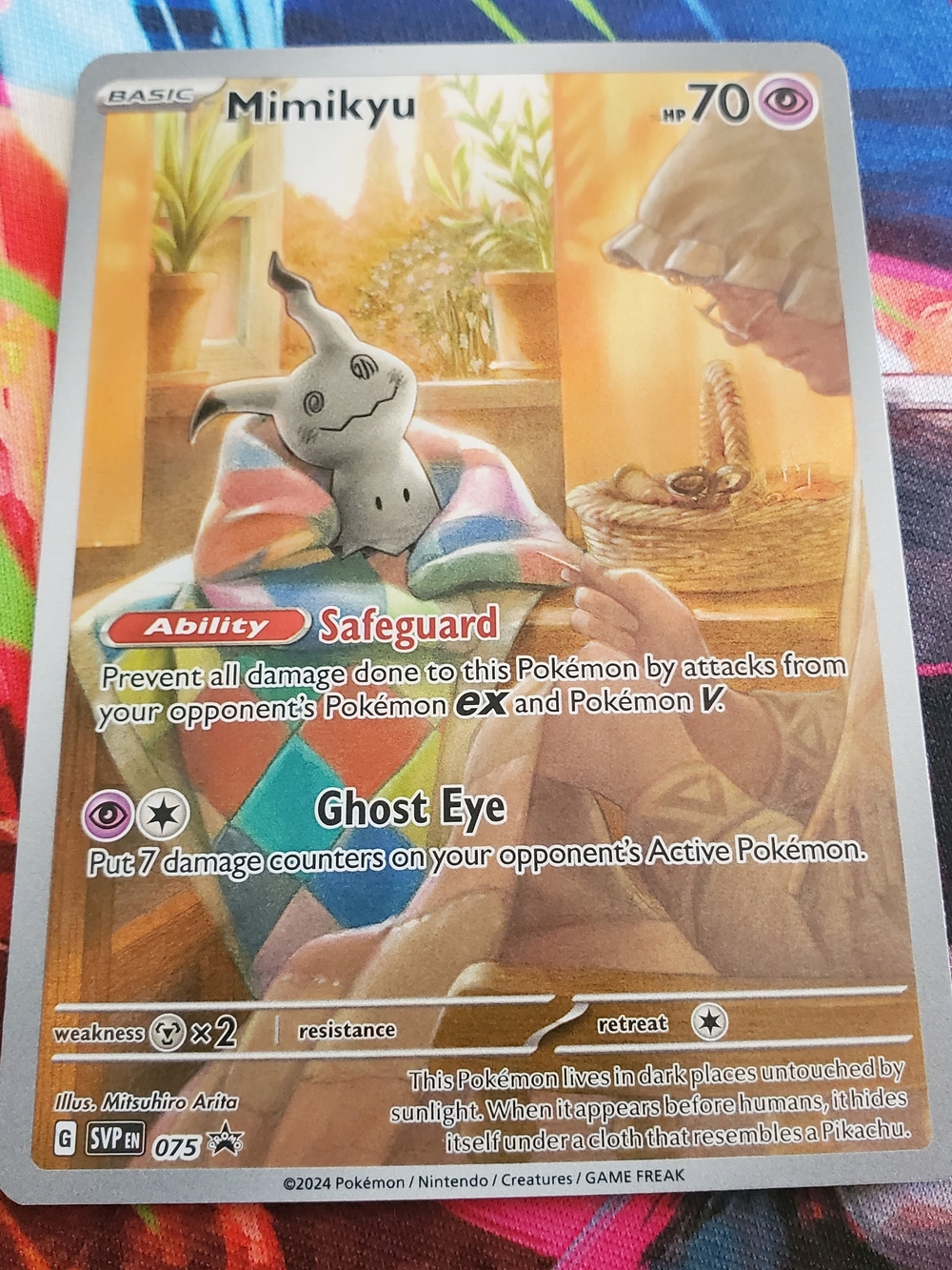 Pokemon Mimikyu Full Art Trading Card